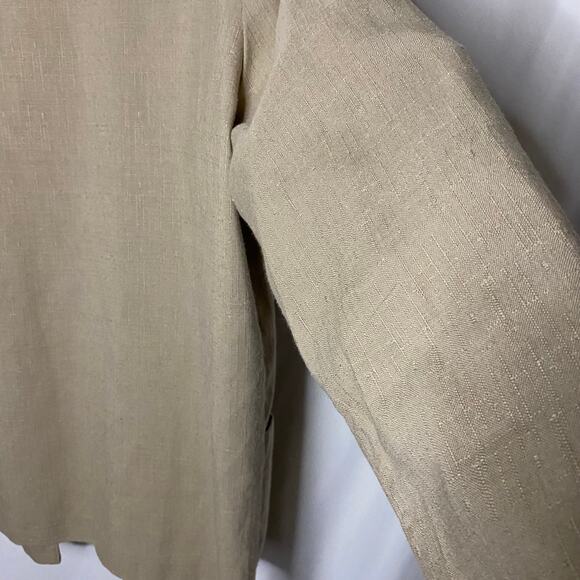 Joanna Petite| Women's vintage beige collared jacket blazer - Picture 9 of 16